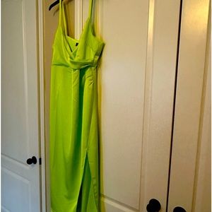 Satin Wrap Dress